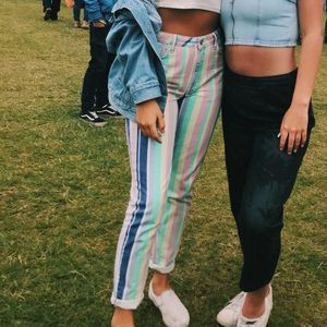 STRIPPED URBAN OUTFITTERS PANTS